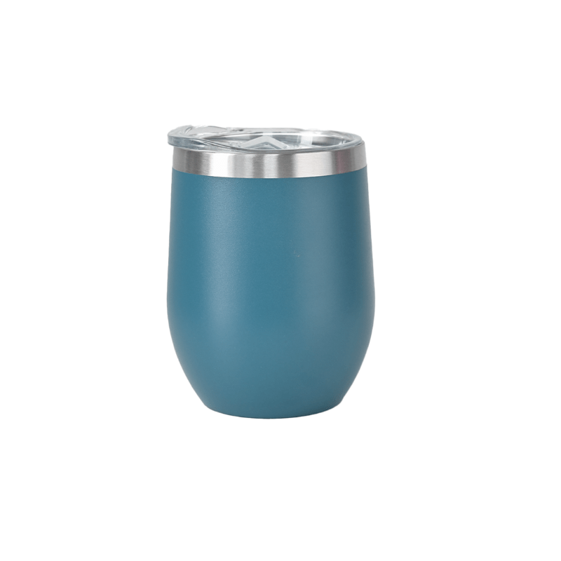 oxfprd b;ie Personalised 350ml Matt Oxford Blue Double Wall Vacuum Insulated Wine Tumbler