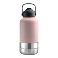 Promotional 1000ml EcoPet BPA-Free Travel Hydration Set for Dogs - pink