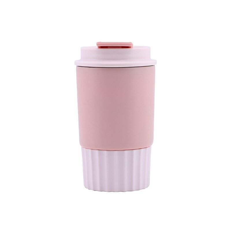 pink Custom Pink 350ml Insulated Stainless Steel Coffee Cup