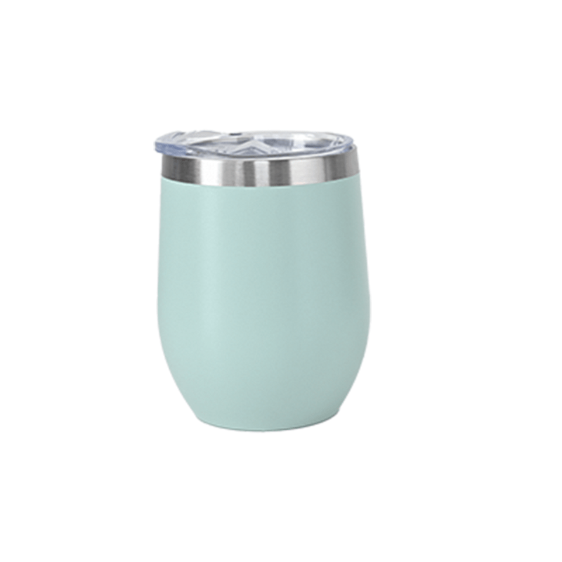 powder blue Personalised 350ml Matt Powder Blue Double Wall Vacuum Insulated Wine Tumbler