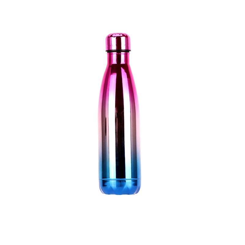 purple silve blue Promotional Electroplated Finish 500ml Kola Vacuum Bottle