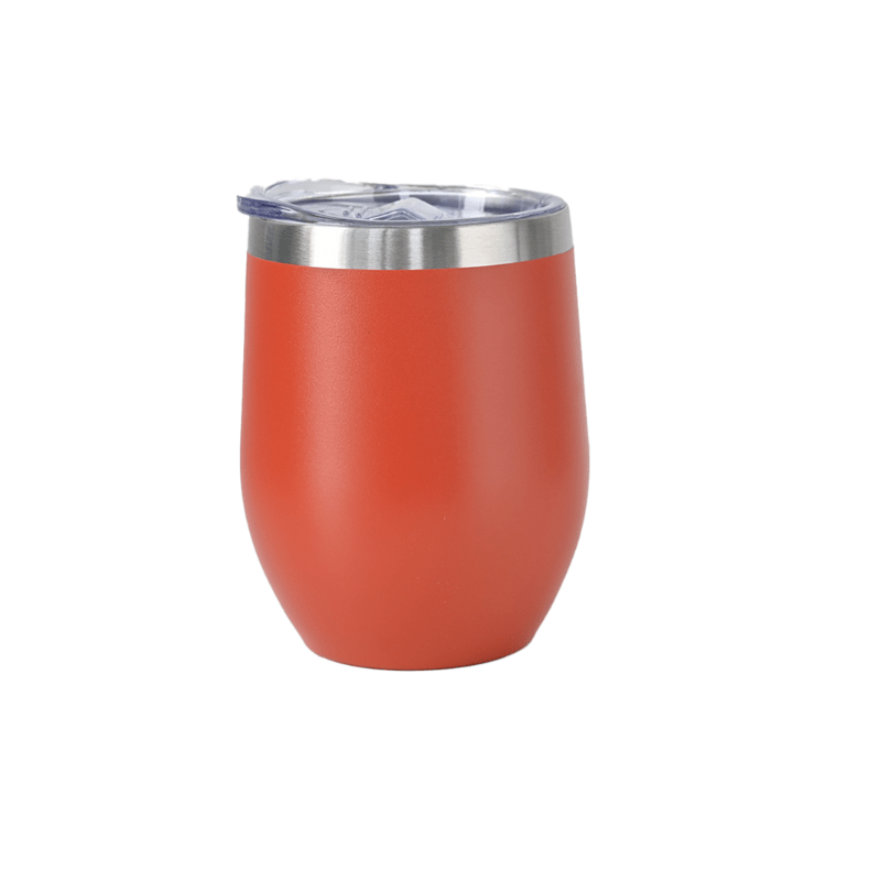 red Personalised 350ml Matt Red Double Wall Vacuum Insulated Wine Tumbler
