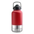 Promotional 1000ml EcoPet BPA-Free Travel Hydration Set for Dogs - red