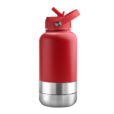 Personalised EcoPet Red BPA-Free Dog Adventure Feeding and Drinking Solution 1000ml