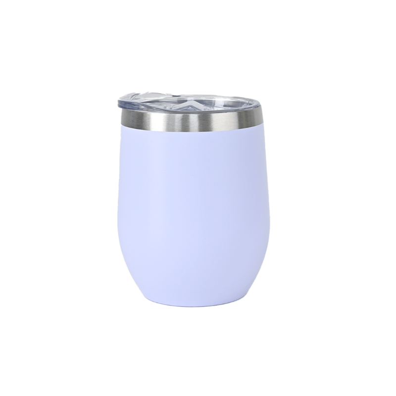 snow Personalised 350ml Matt White Double Wall Vacuum Insulated Wine Tumbler