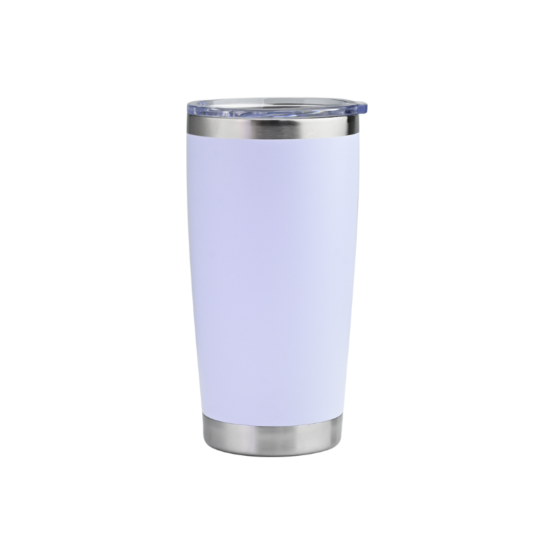 white 900ml Luma white double wall vacuum car tumbler – custom branded promotional drinkware for corporate gifting or events