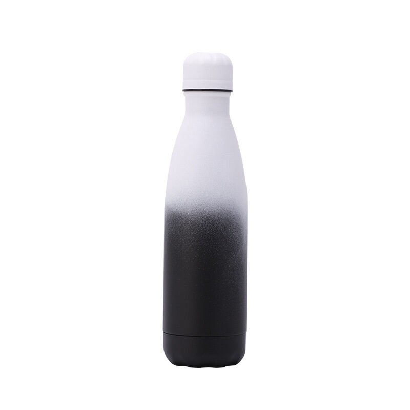 white black Custom 500ml Kola Gradient Stainless Steel Drink Bottles