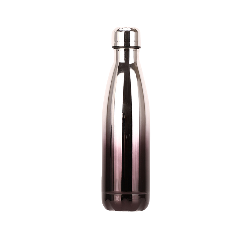 white gold black Promotional Electroplated Finish 500ml Kola Vacuum Bottle