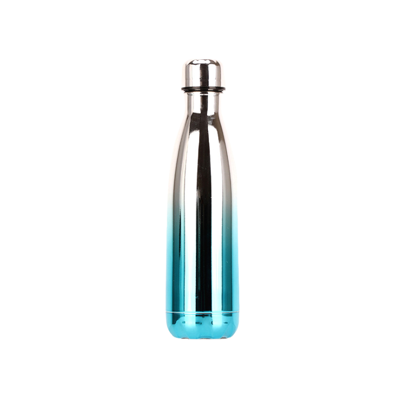 white silver blue Promotional Electroplated Finish 500ml Kola Vacuum Bottle