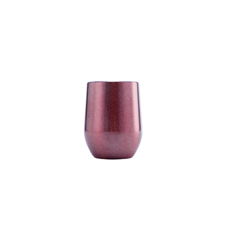 wine Custom 350ml Red Rainbow Paint Finished Double Wall Vacuum Wine Tumbler