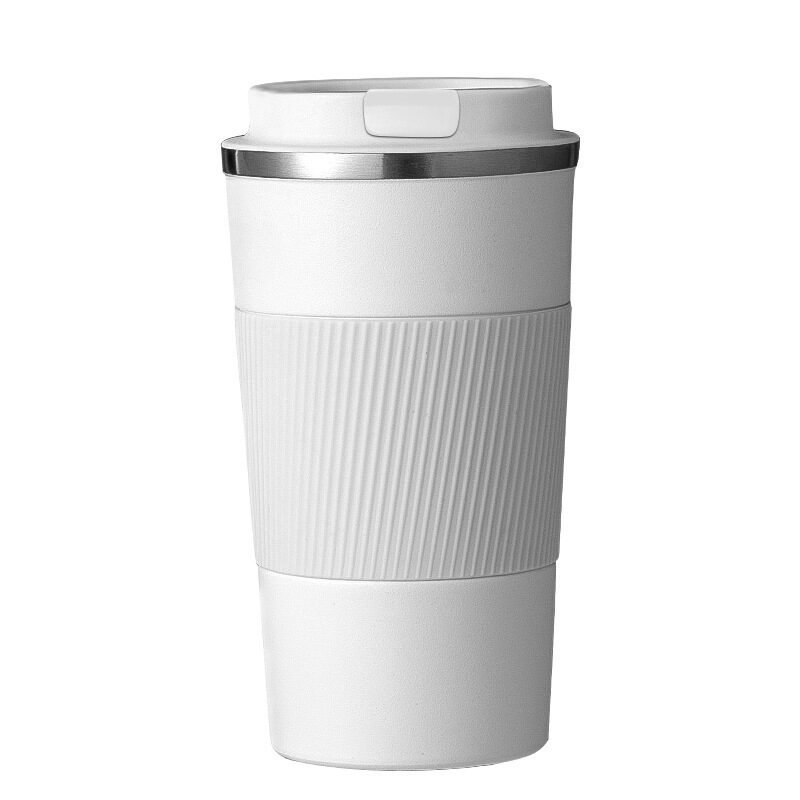 僵尸粉 Promotional Stainless Steel Insulated Coffee Mug in white colour – 380ml & 510ml