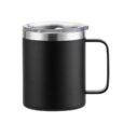 360ml matte black stainless steel vacuum mug – premium personalised gift mug for professionals or business promotions
