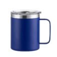 360ml navy blue stainless steel vacuum mug – sleek custom mug ideal for corporate gifts or travel branding