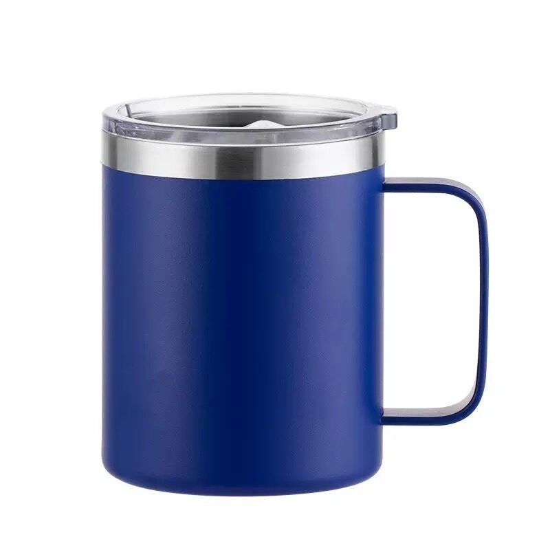 NAVY 360ml navy blue stainless steel vacuum mug – sleek custom mug ideal for corporate gifts or travel branding