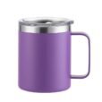 360ml purple stainless steel vacuum mug – bold personalised drinkware for outdoor events or branded promotions