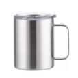 360ml brushed stainless steel vacuum mug – personalised insulated mug for corporate gifting or camping events