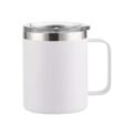 360ml white stainless steel vacuum mug – custom promotional drinkware for office or gifting