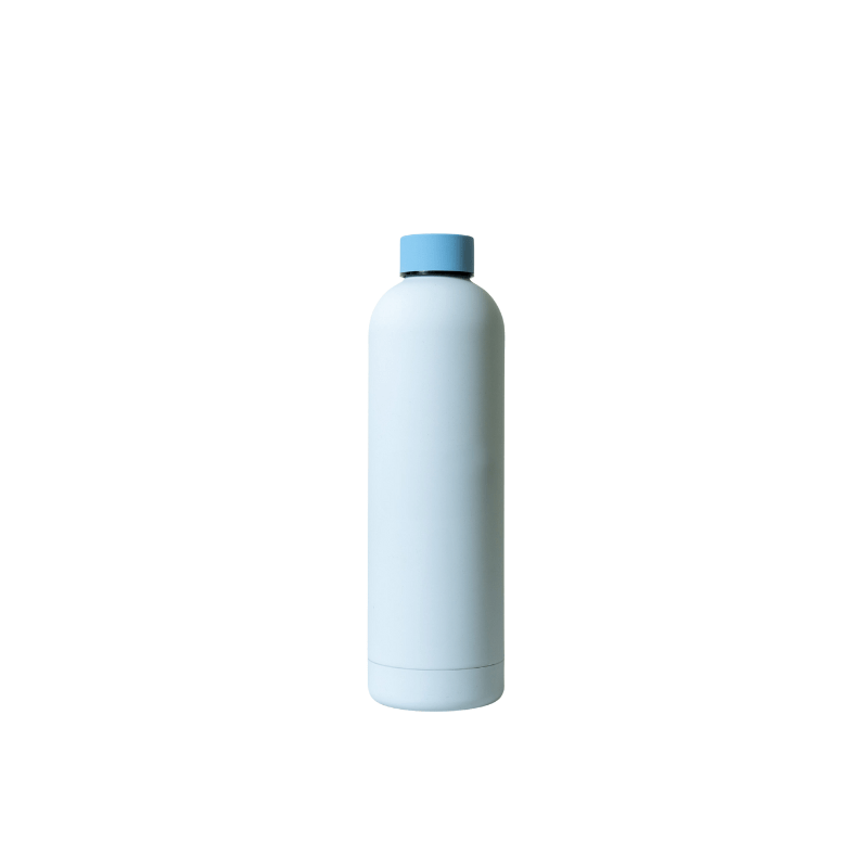 blue Promotional 750ml Allegra Vacuum Inslated Blue Bottle