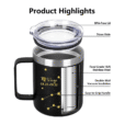 360ml personlised Stainless Steel Vacuum Mug