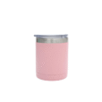 300ml pink vacuum mug with steel rims – ideal for hiking or eco-conscious gifting
